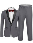 COOFANDY Men's Slim Fit 2-Piece Tuxedo Suit