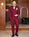 COOFANDY Men's Slim Fit Double Breasted Tuxedo Set