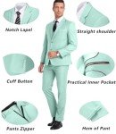 Mint Green Slim Fit 3-Piece Men's Suit Set