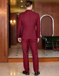 COOFANDY Men's Slim Fit Double Breasted Tuxedo Set
