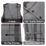 Grey Plaid 3-Piece Men’s Suit Set