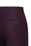 Men's Burgundy 2-Piece Classic Fit Suit Set