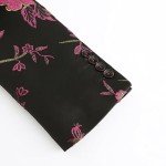 Cloudstyle Men's Floral Tuxedo Suit - Black/Rose Red