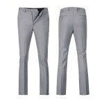 Light Gray Slim Fit Men's 2-Piece Suit Set