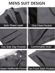 COOFANDY Men's Slim Fit 2-Piece Tuxedo Suit