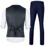 Navy Slim Fit Men's 2-Piece Suit Set