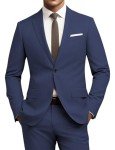 Navy Men's Slim Fit 2-Piece Suit Set