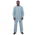 Men's African Stripe Blazer and Pants Set