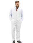 Furuyal Men's White 2-Piece Suit Set