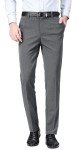 Slim Fit Stretch Dress Pants for Men - Grey 32W x 28L