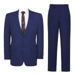 Cobalt Blue Men's Classic Fit Suit Set