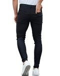 Men's Slim Fit Stretch Chinos - Black Pants