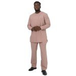 Men's Traditional Dashiki Blazer and Pants Set