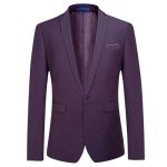 Cloudstyle Men's Slim Fit 2-Piece Suit Set