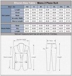 Navy Blue Slim Fit Men's 2-Piece Suit Set