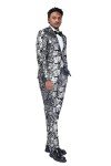 Men's Silver Slim Fit 2-Piece Dress Suit
