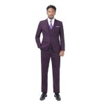 Cloudstyle Men's Slim Fit 2-Piece Suit Set