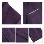 Cloudstyle Men's Slim Fit 2-Piece Suit Set