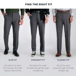 Haggar Men's Comfort Dress Pants - Black, Straight Fit
