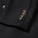 Cloudstyle Men's Slim Fit Double-Breasted Suit Set