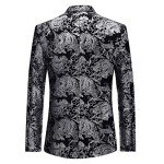 Men's Silver Slim Fit 2-Piece Dress Suit