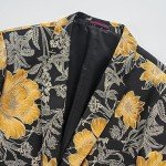 Men's Floral Dinner Suit Jacket & Pants Set