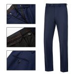Navy Blue Slim Fit Men's 2-Piece Suit Set