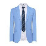 Light Blue Slim Fit 2-Piece Men's Suit Set