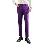 Purple Slim Fit 2-Piece Men's Suit Set