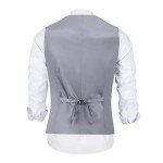 Men's Slim Fit 2-Piece Suit Set - Gray XL