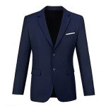 Navy Blue Slim Fit 2-Piece Men's Suit Set