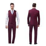 Royal Blue Men's 3-Piece Slim Fit Suit