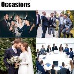 Fesenbo Men's Slim Fit 2-Piece Suit Set