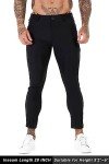 GINGTTO Men's Black Super Skinny Chino Pants