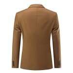 Slim Fit 2-Piece Men's Suit in Dark Coffee