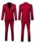 Slim Fit Light Burgundy Men's Suit for Weddings
