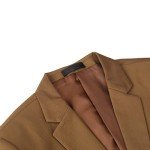 Slim Fit 2-Piece Men's Suit in Dark Coffee