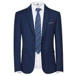 Men's Navy Slim Fit 2-Piece Suit Set