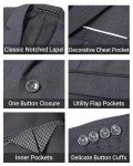 Cloudstyle Men's Slim Fit 2-Piece Dress Suit