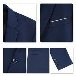 Men's Navy Slim Fit 2-Piece Suit Set