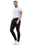 Men's Slim Fit Stretch Chinos - Black Pants