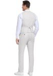 Aowdoy Men's Casual Slim Fit Linen Suit Set