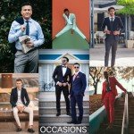 Men's Black Double Breasted Pinstripe Tuxedo Suit