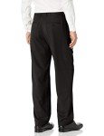Haggar Men's Black Dress Pants with Expandable Waistband