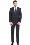 Men's Classic Fit Charcoal Suit Jacket & Pants Set
