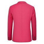 Hot Pink Slim Fit Men's 2-Piece Suit Set