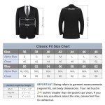 Men's Classic Fit Charcoal Suit Jacket & Pants Set