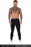 GINGTTO Men's Black Super Skinny Chino Pants
