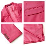 Hot Pink Slim Fit Men's 2-Piece Suit Set