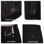 Men's Classic Fit Charcoal Suit Jacket & Pants Set